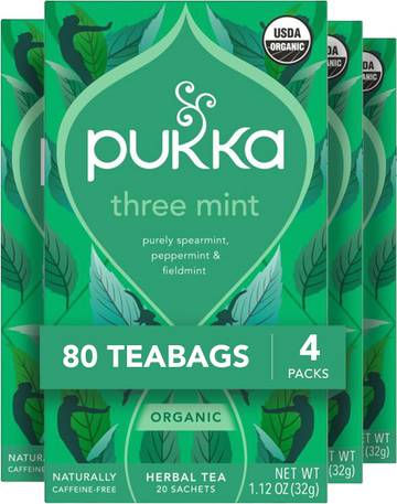 Pukka Herbs Three Peppermint Organic Tea